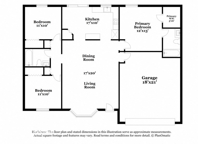 a floor plan of a house with a bedroom and a living room
