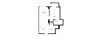 1 Bedroom, 1 Bathroom