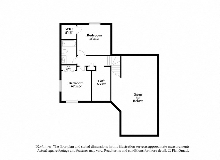 the schematic diagram of the residences floor plan