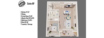 Suite Barrier Free 1 Bedroom, 1 Bathroom