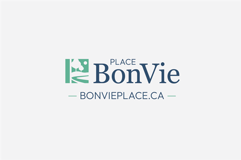 A logo with the text PLACE BonVie and BONVIEPLACE.CA.