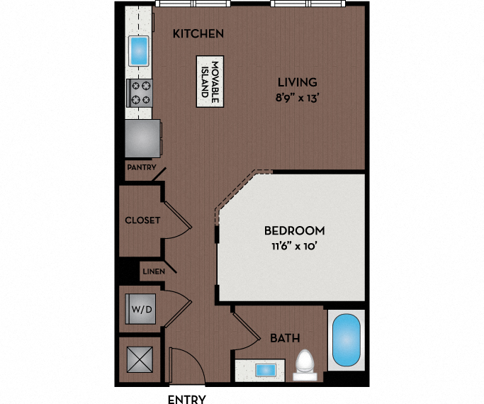 Passport Apartments - Herndon, VA - 01W8 Floor Plan