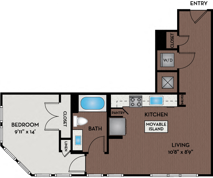 Passport Apartments - Herndon, VA - 11W1 Floor Plan