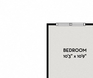 11F2A Floor Plan Herndon Apartments for rent - Passport Apartments - 11F2A Floor Plan 716 SF