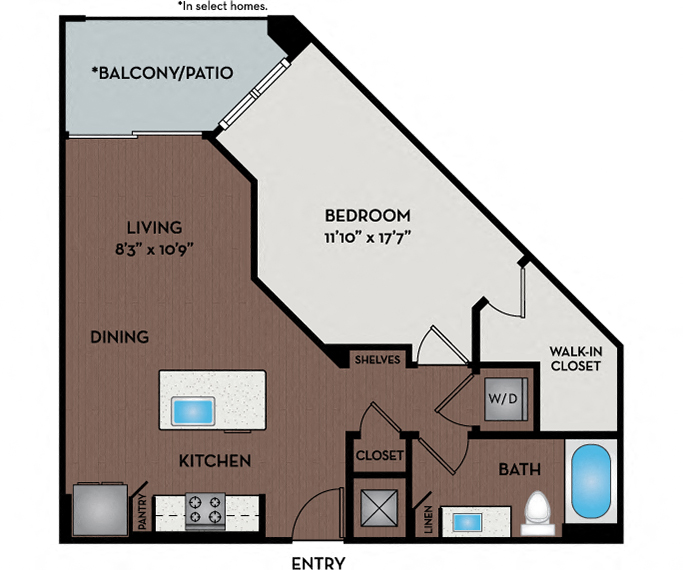 Passport Apartments - Herndon, VA - 11W2 Floor Plan