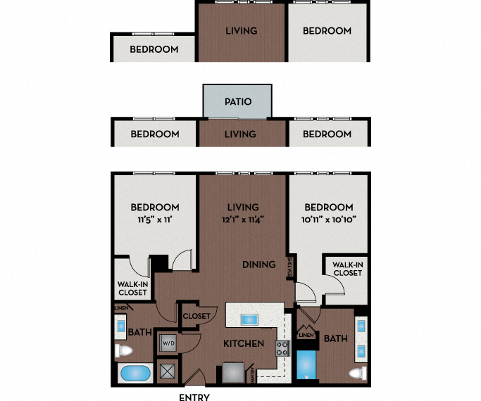 Passport Apartments - Herndon, VA - 22W8 Floor Plan