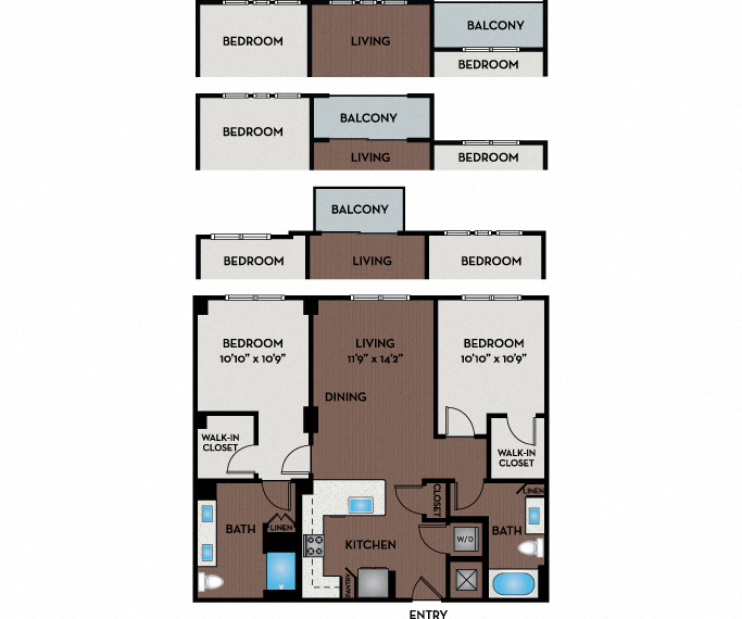 Passport Apartments - Herndon, VA - 22W1 Floor Plan