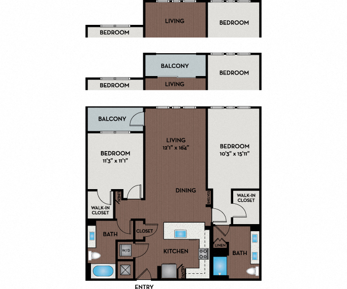 Passport Apartments - Herndon, VA - 22W2 Floor Plan