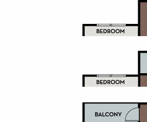 22F3A Floor Plan Herndon Apartments for rent - Passport Apartments - 22F3A Floor Plan 1115-1178 SF