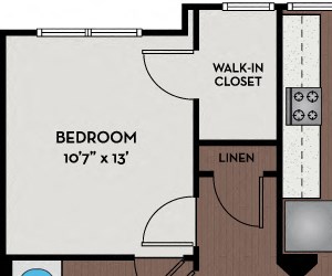 22F4A Floor Plan Herndon Apartments for rent - Passport Apartments - 22F4A Floor Plan 1141-1143 SF
