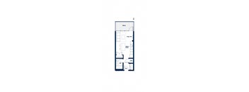 E Plan - 1 Bedroom, 1 Bathroom