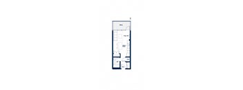 F Plan - Studio, 1 Bathroom
