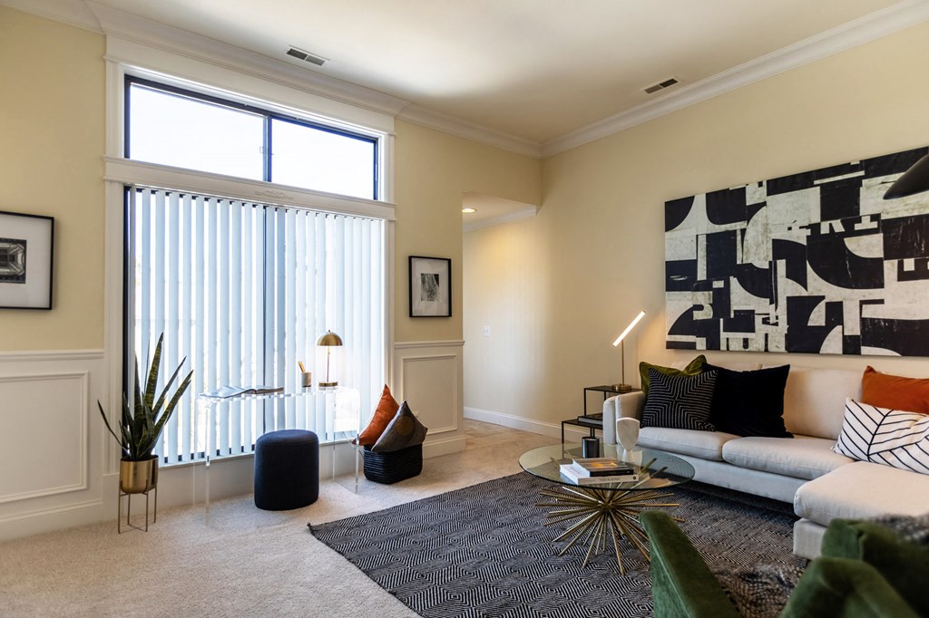 Spacious living room | Novi, Mi Apartments | River Oaks West in Novi