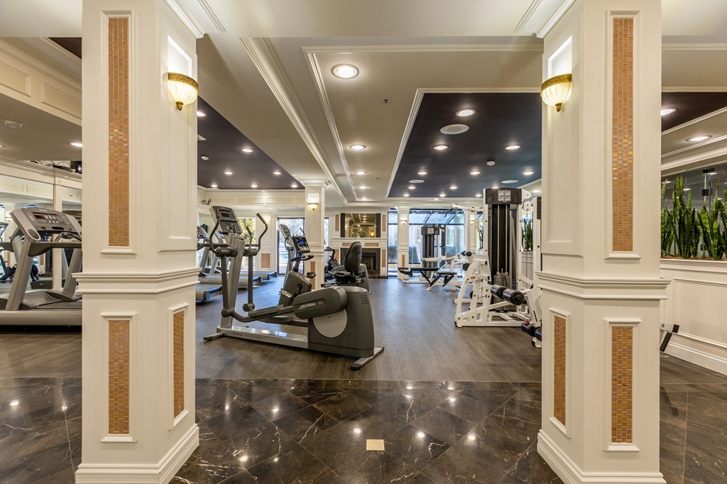 On-site gym at Apartments in Novi, Michigan