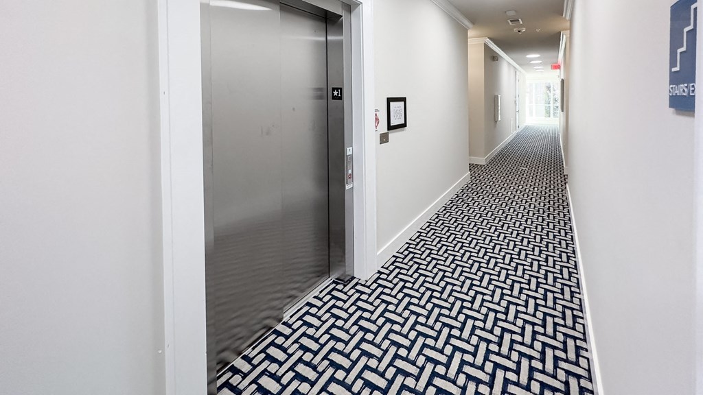 Secure hallway at Riley Grace Apartments