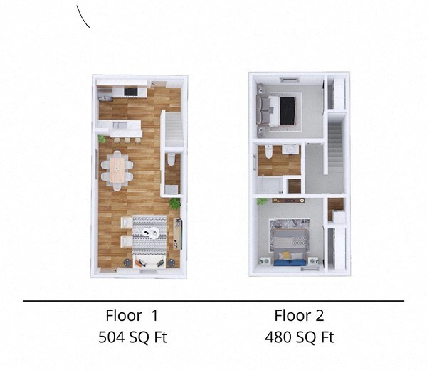 a comparison of two floor plans with descriptions of the differences between them