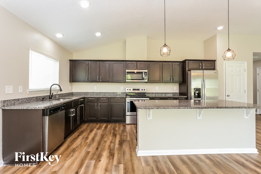 the kitchen is clean and ready for us to use