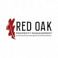 A logo for Red Oak Property Management featuring a stylized tree.