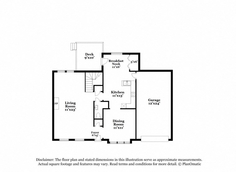 the schematic diagram of the third floor and sealed basement in this residence