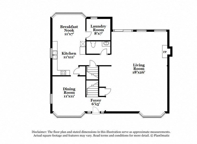 a floor plan of a house with bedrooms and a living room