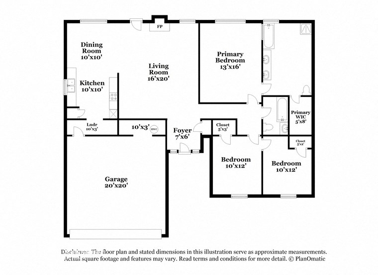 the schematic diagram of the floor plan of the house