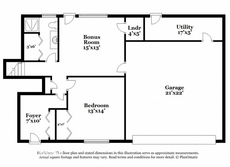 the schematic diagram of the floor plan of the house