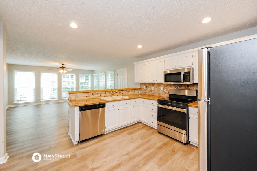 the kitchen is clean and ready for us to use