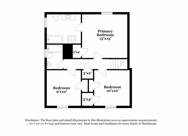this floor plan is an approximation of the floor plan and and should