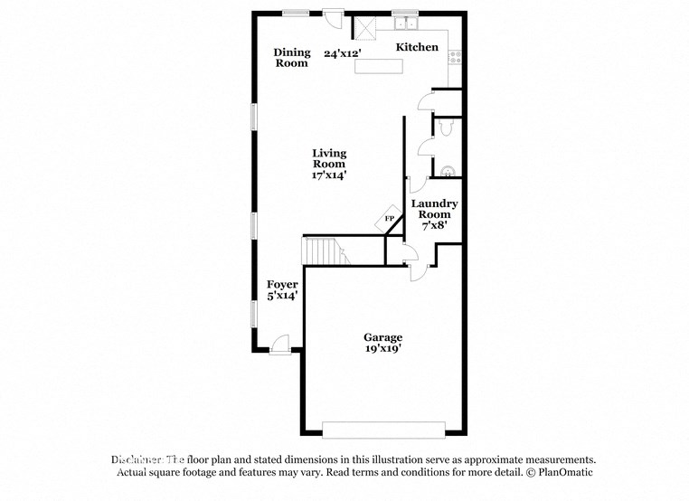 this is the floor plan for a bedroom apartment