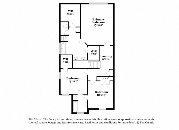 the floor plan of the 1100 sq ft