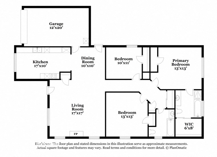 the schematic diagram of the floor plan of the house