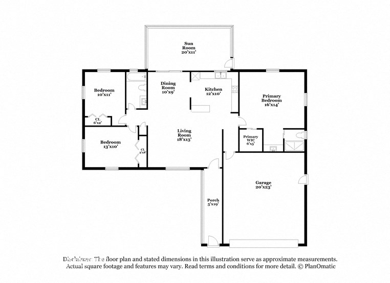 this image shows the floor plan for the apartment