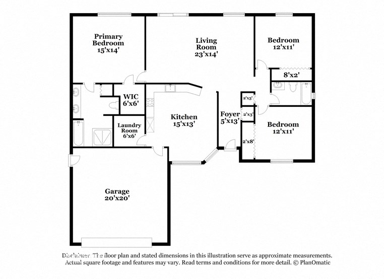 a floor plan of a house with a bedroom and a living room