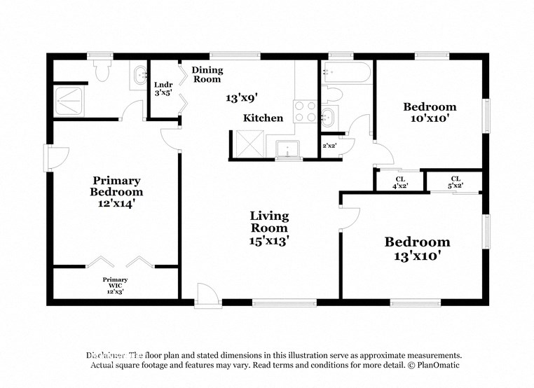 this floor plan is an approximation of our floor plan and may not include all measurements