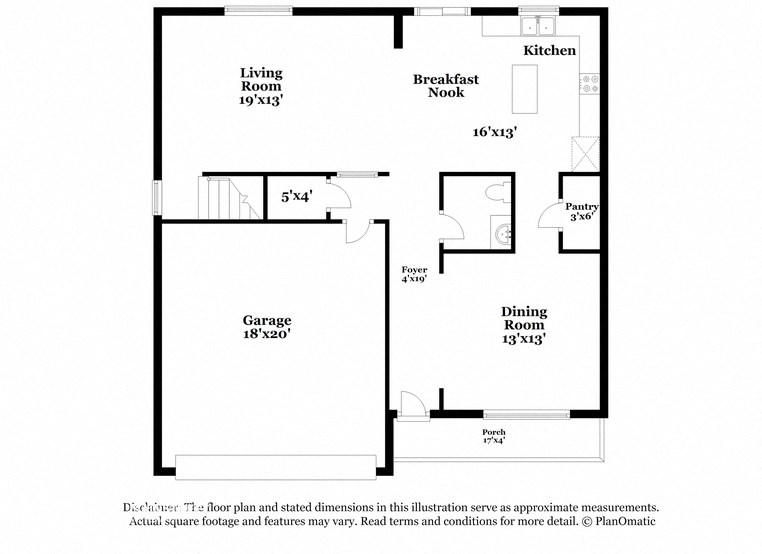 the schematic diagram of the floor plan of the residence