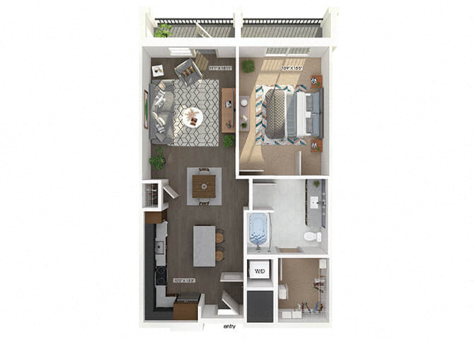 A08 Floorplan Image at The Belhaven Apartments in Alexandria, VA