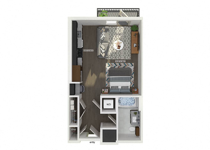 S01 Floorplan Image at The Belhaven Apartments in Alexandria, VA