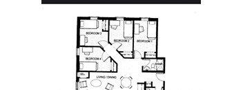Studio, 2 Bathrooms
