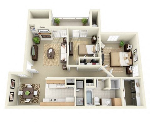 Edgewood 2 Bedroom 2 Bathroom Floor Plan Edgewood 2 Bedroom 2 Bathroom Apartment in Albuquerque