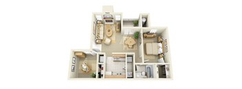 Briargrove 2 Bedroom 1 Bathroom Apartment in Albuquerque