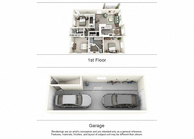 H floorplan at Aston at Cinco Ranch, Katy, TX, 77450