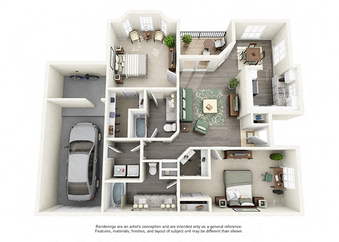 F1 floorplan at Aston at Cinco Ranch, Katy, Texas