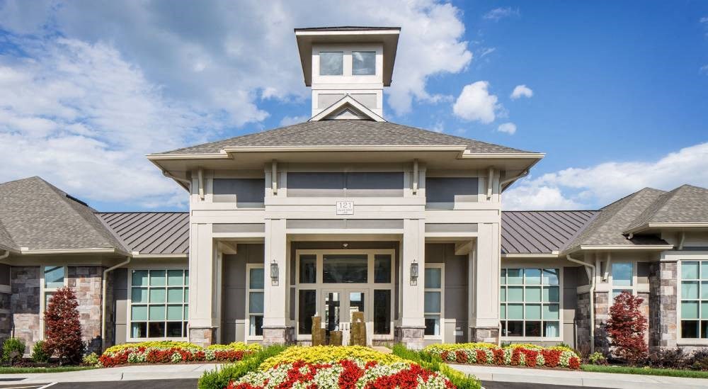a large building with a clock tower on top of it