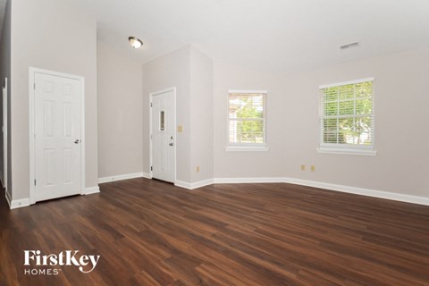 the living room is clean and ready to use