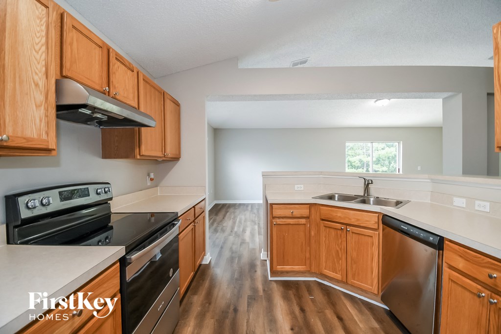 the kitchen is clean and ready for us to use