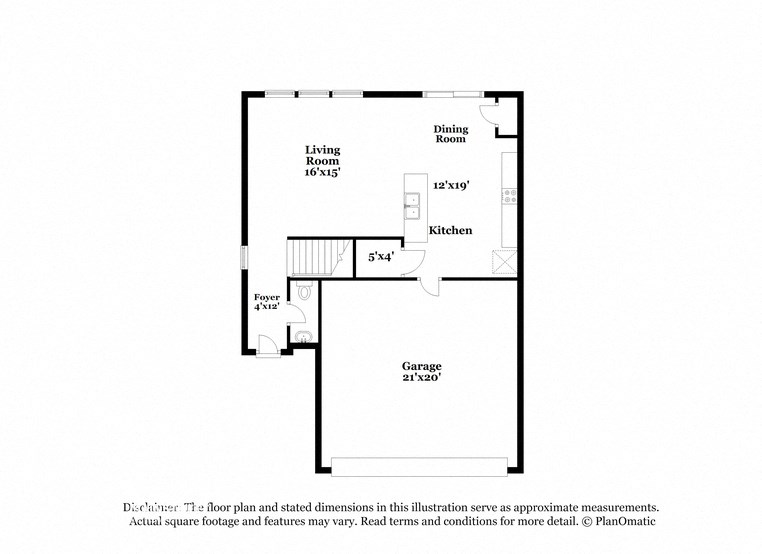 this diagram shows the floor plan for a bedroom apartment