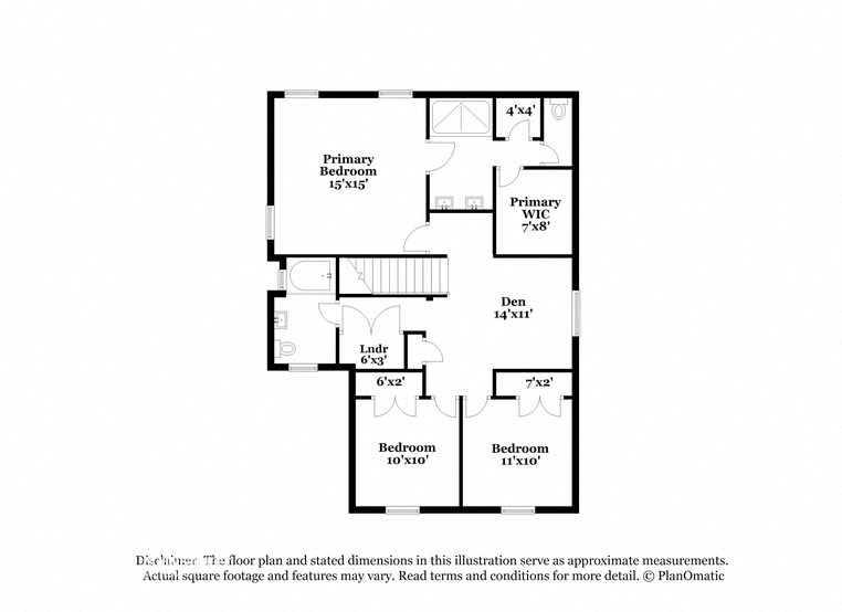 this floor plan is an approximation of our floor plan and may not include all measurements