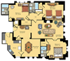 three bedroom floorplan three bedroom floorplan