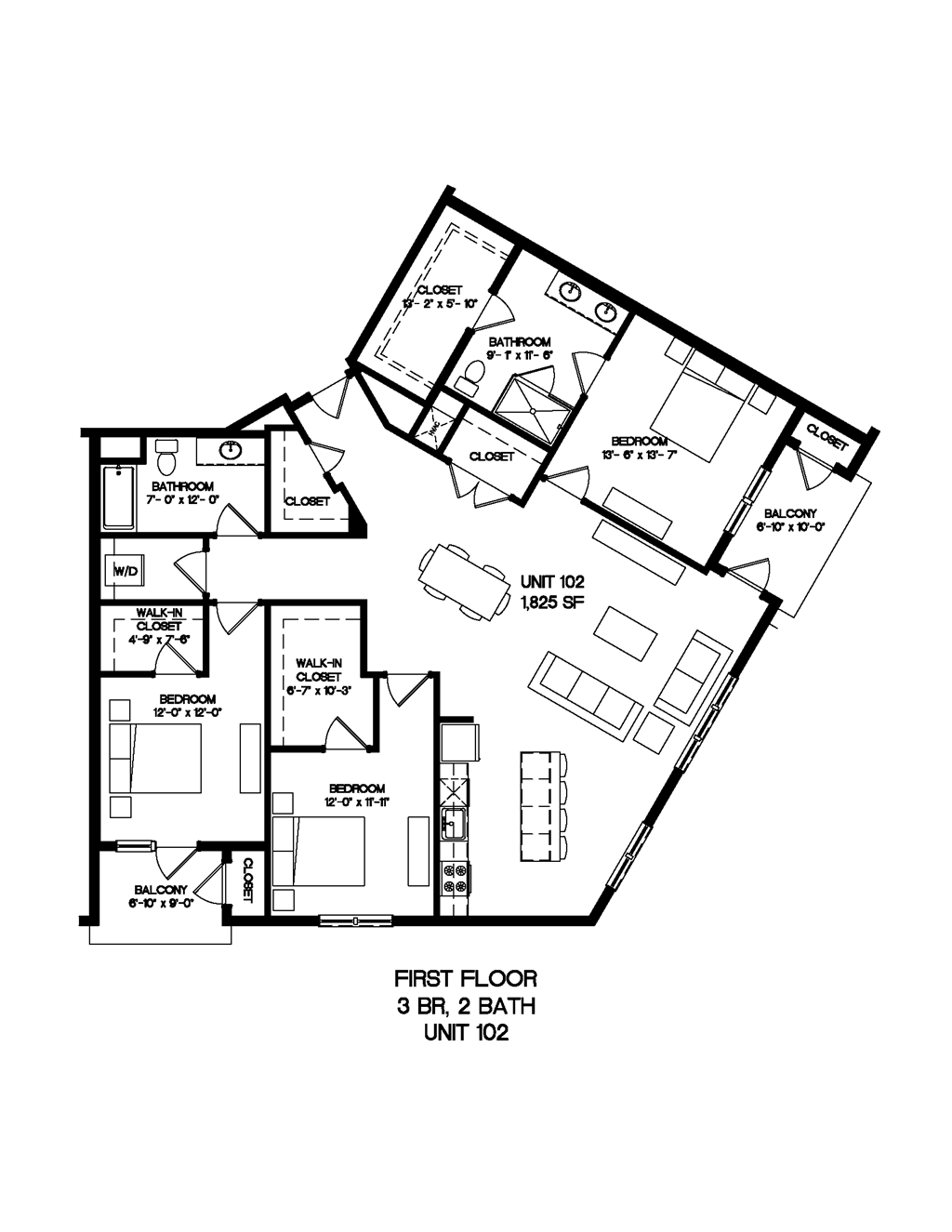 the plan of the first floor of the house