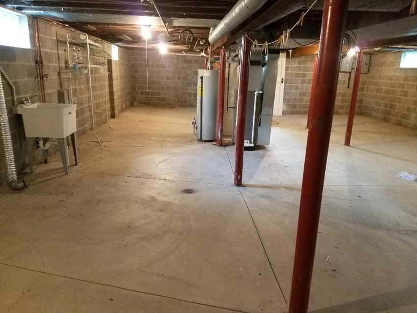 the basement of a building that is being remodeled